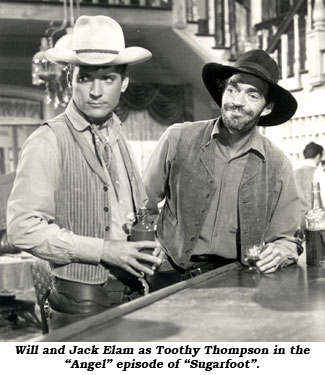 Sugar Foot and Jack Elam as Toothy Thompson